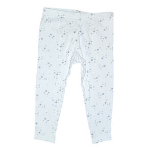 CARTERS White With Silver Stars Leggings
